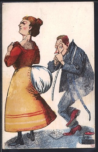 Künstler schneider mit - künstler-ak,